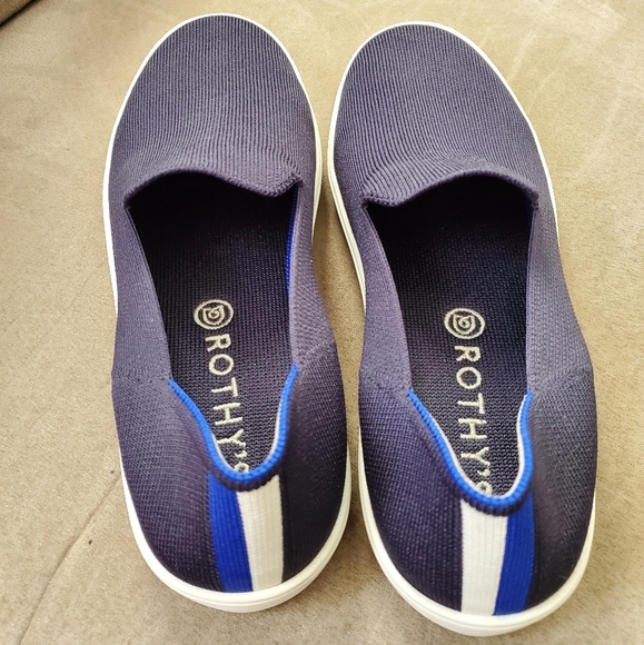 Rothy's The Original Slip On Sneaker In Dark Navy Size Womens 9.5 - Picture 4 of 8